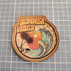 10/$10 Sticker Summer Vibes Beach Waves Ocean Surf